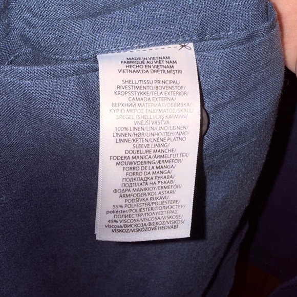 Polo Ralph Lauren Men’s Navy Linen Sportcoat - 46L - Like New - worn once - Picture 10 of 16